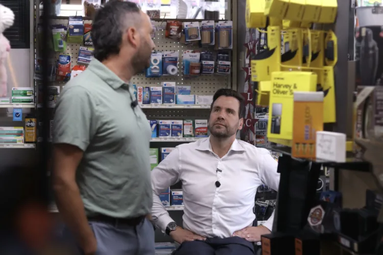 Rural Iowa pharmacy owner tells Josh Turek federal action needed to stay open